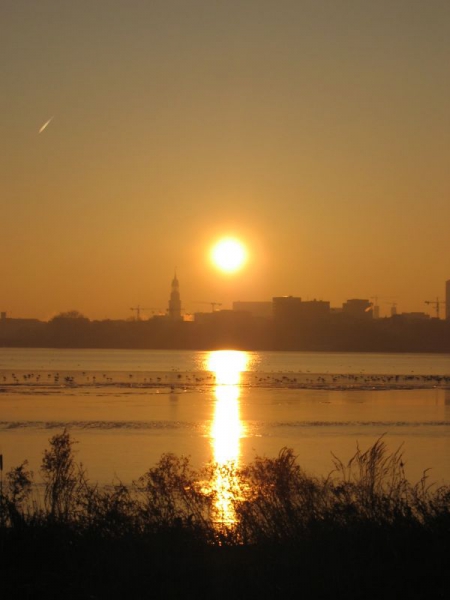 Hamburger Sonnenuntergang