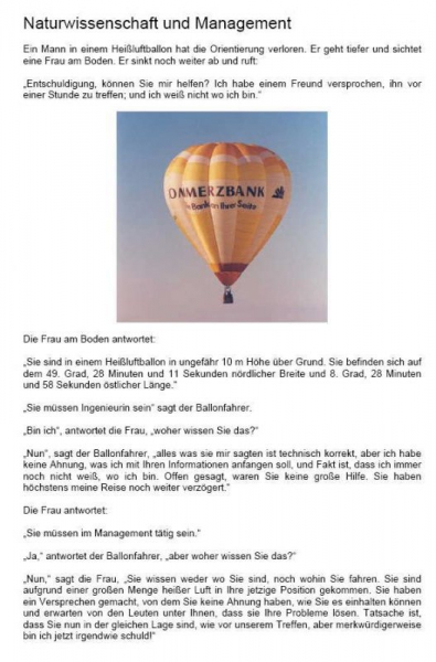 Naturwissenschaft und Management