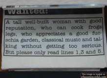 Gesucht!