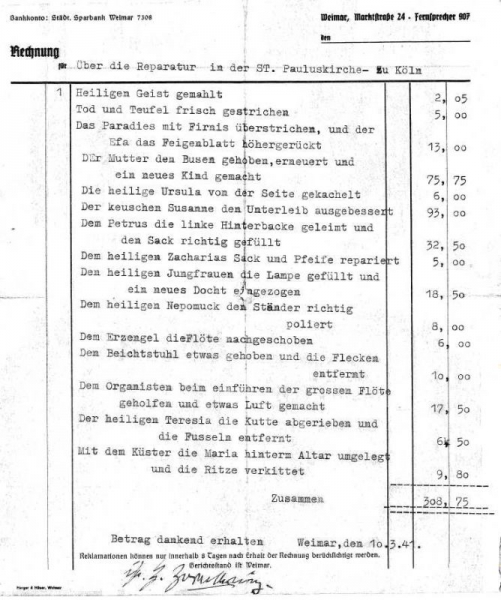Ein Schelm der Schlimmes dabei denkt...