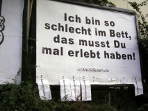 Schlecht im Bett